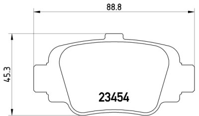 Jeu de 4 plaquettes de frein BREMBO P 56 032