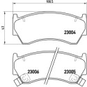 Jeu de 4 plaquettes de frein BREMBO P 56 033