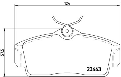 Jeu de 4 plaquettes de frein BREMBO P 56 036