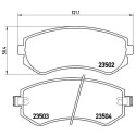 Jeu de 4 plaquettes de frein BREMBO P 56 039