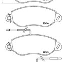 Jeu de 4 plaquettes de frein BREMBO P 56 042