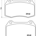 Jeu de 4 plaquettes de frein BREMBO P 56 047