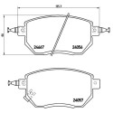 Jeu de 4 plaquettes de frein BREMBO P 56 051