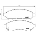 Jeu de 4 plaquettes de frein BREMBO P 56 059