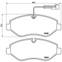Jeu de 4 plaquettes de frein BREMBO P 56 066