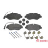 Jeu de 4 plaquettes de frein BREMBO P 56 066