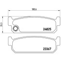 Jeu de 4 plaquettes de frein BREMBO P 56 067
