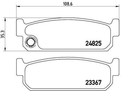 Jeu de 4 plaquettes de frein BREMBO P 56 067