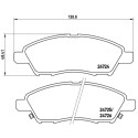 Jeu de 4 plaquettes de frein BREMBO P 56 070