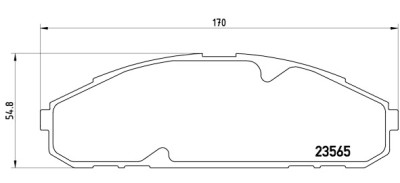 Jeu de 4 plaquettes de frein BREMBO P 56 072