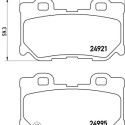 Jeu de 4 plaquettes de frein BREMBO P 56 095