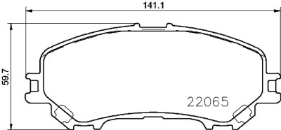 Jeu de 4 plaquettes de frein BREMBO P 56 100