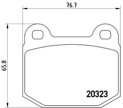 Jeu de 4 plaquettes de frein BREMBO P 59 004