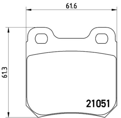 Jeu de 4 plaquettes de frein BREMBO P 59 010