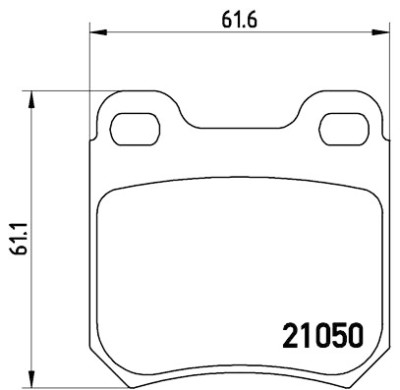 Jeu de 4 plaquettes de frein BREMBO P 59 014
