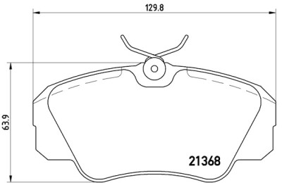 Jeu de 4 plaquettes de frein BREMBO P 59 016