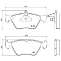 Jeu de 4 plaquettes de frein BREMBO P 59 019
