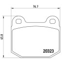 Jeu de 4 plaquettes de frein BREMBO P 59 025