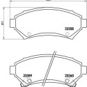 Jeu de 4 plaquettes de frein BREMBO P 59 028