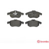 Jeu de 4 plaquettes de frein avec côté installation BREMBO P 59 043