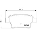 Jeu de 4 plaquettes de frein BREMBO P 59 057