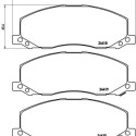 Jeu de 4 plaquettes de frein BREMBO P 59 058