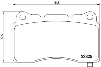 Jeu de 4 plaquettes de frein BREMBO P 59 079