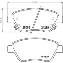Jeu de 4 plaquettes de frein BREMBO P 59 081