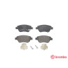 Jeu de 4 plaquettes de frein BREMBO P 59 081