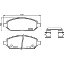 Jeu de 4 plaquettes de frein BREMBO P 59 088