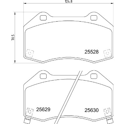 Jeu de 4 plaquettes de frein BREMBO P 59 094