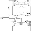 Jeu de 4 plaquettes de frein BREMBO P 61 034