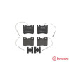 Jeu de 4 plaquettes de frein BREMBO P 61 047