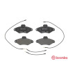 Jeu de 4 plaquettes de frein BREMBO P 61 052