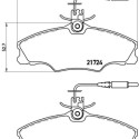Jeu de 4 plaquettes de frein BREMBO P 61 056