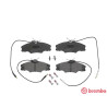 Jeu de 4 plaquettes de frein BREMBO P 61 056
