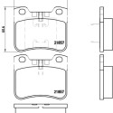 Jeu de 4 plaquettes de frein BREMBO P 61 059