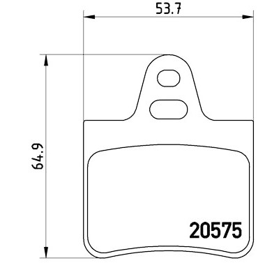 Jeu de 4 plaquettes de frein BREMBO P 61 062