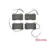 Jeu de 4 plaquettes de frein BREMBO P 61 064
