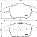 Jeu de 4 plaquettes de frein BREMBO P 61 086