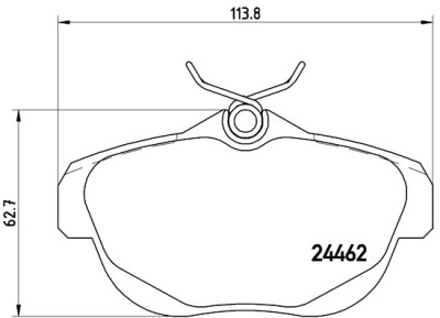 Jeu de 4 plaquettes de frein BREMBO P 61 087