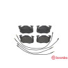Jeu de 4 plaquettes de frein BREMBO P 61 099