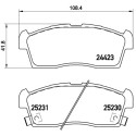 Jeu de 4 plaquettes de frein BREMBO P 61 108