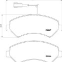 Jeu de 4 plaquettes de frein BREMBO P 61 118