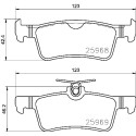 Jeu de 4 plaquettes de frein BREMBO P 61 126