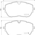 Jeu de 4 plaquettes de frein BREMBO P 61 128