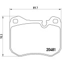Jeu de 4 plaquettes de frein BREMBO P 65 002