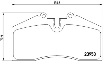 Jeu de 4 plaquettes de frein BREMBO P 65 005