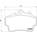 Jeu de 4 plaquettes de frein BREMBO P 65 007
