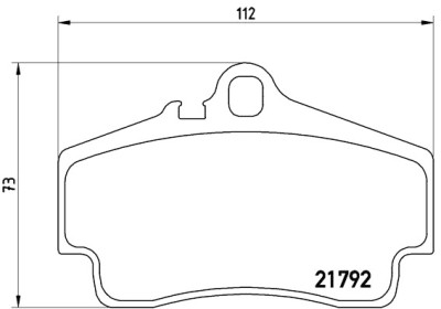 Jeu de 4 plaquettes de frein BREMBO P 65 008